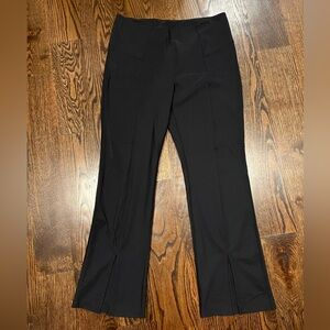 Zella Black Flared Active Pants with Front Slit – Size XL